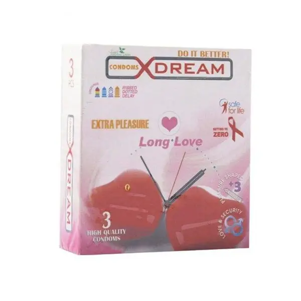 کاندوم لذت طولانی ایکس دریم  XDREAM LONG LOVE  بسته 12 عددی