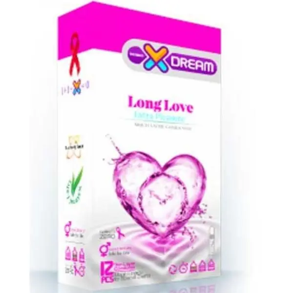 کاندوم لذت طولانی ایکس دریم  XDREAM LONG LOVE  بسته 12 عددی