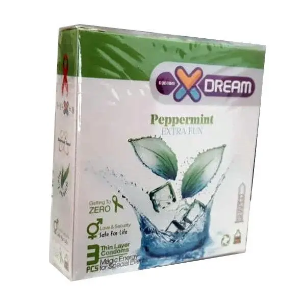 کاندوم ایکس دریم مدل خنک کننده Xdream Peppermint بسته 3 عددی
