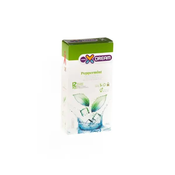 کاندوم ایکس دریم مدل خنک کننده Xdream Peppermint بسته 12 عددی