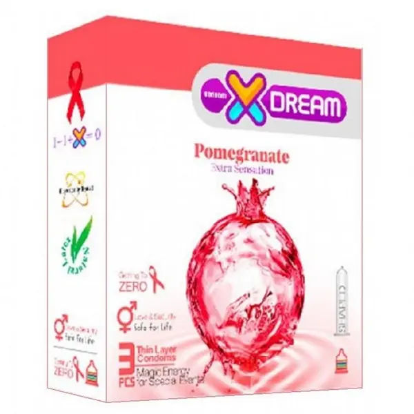 کاندوم ایکس دریم مدل خنک کننده Xdream Peppermint بسته 3 عددی