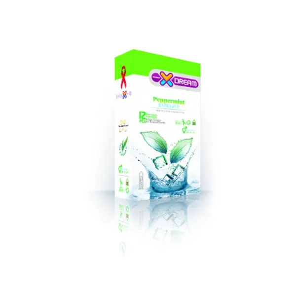 کاندوم ایکس دریم مدل خنک کننده Xdream Peppermint بسته 12 عددی