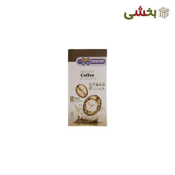کاندوم ایکس دریم مدل قهوه Xdream Prolong Coffee بسته 12 عددی