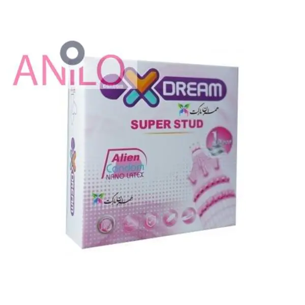 کاندوم فضایی دکمه دار  Xdream SUPER STUD  ایکس دریم بسته 1 عددی
