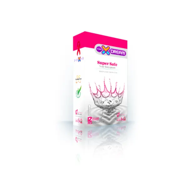 کاندوم ایکس دریم مدل بسیار ایمن XDREAM super safe بسته 12 عددی