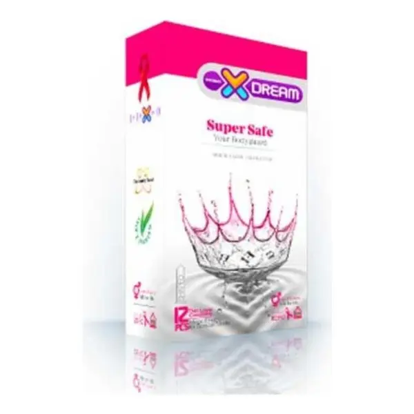 کاندوم ایکس دریم مدل بسیار ایمن XDREAM super safe بسته 12 عددی