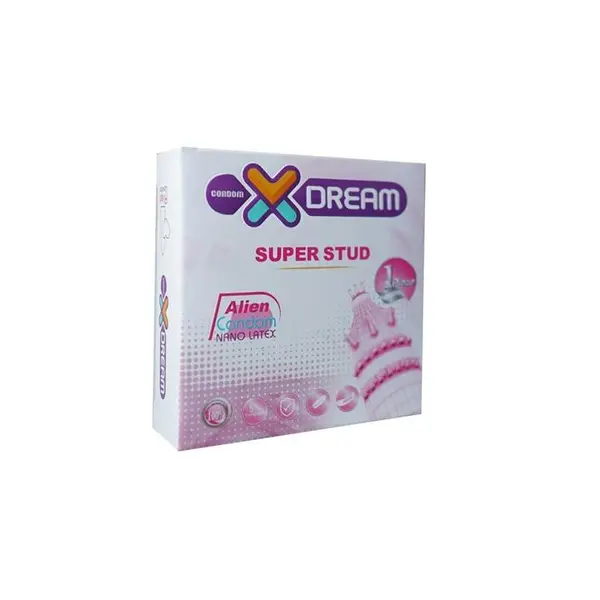 کاندوم فضایی دکمه دار  Xdream SUPER STUD  ایکس دریم بسته 1 عددی