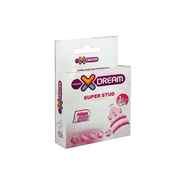 کاندوم فضایی دکمه دار  Xdream SUPER STUD  ایکس دریم بسته 1 عددی