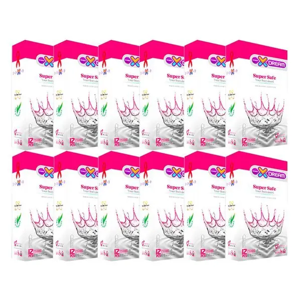 کاندوم ایکس دریم مدل بسیار ایمن XDREAM super safe بسته 12 عددی