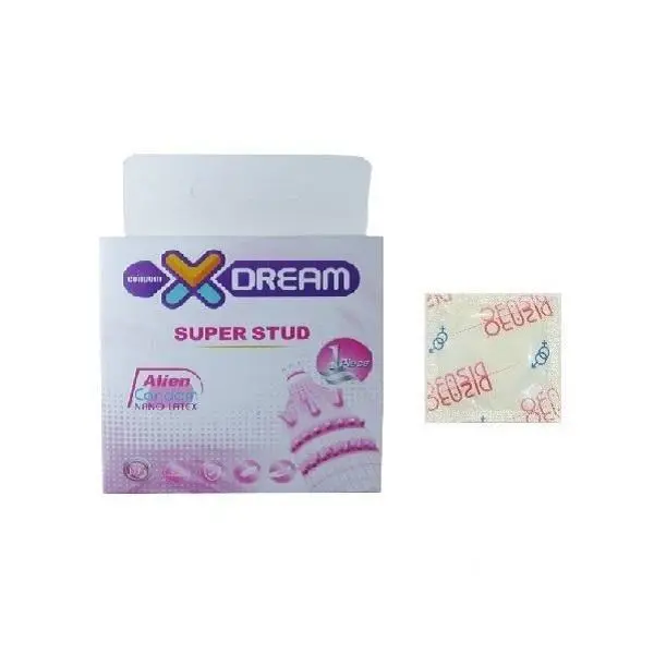 کاندوم فضایی دکمه دار  Xdream SUPER STUD  ایکس دریم بسته 1 عددی