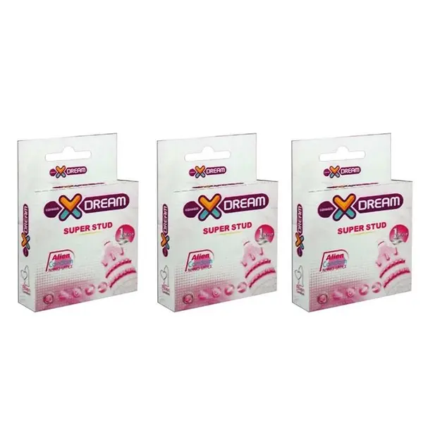 کاندوم فضایی دکمه دار  Xdream SUPER STUD  ایکس دریم بسته 1 عددی