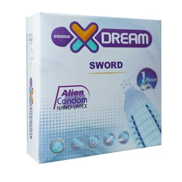کاندوم فضایی شمشیری ایکس دریم Xdream Sword Alien  بسته 1 عددی