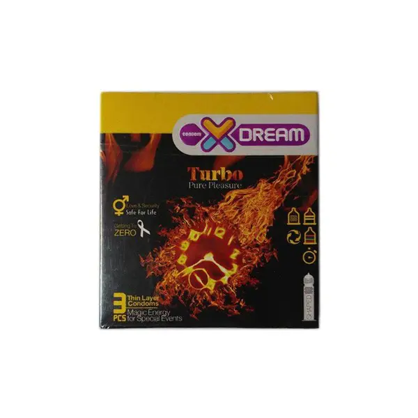 کاندوم ایکس دریم توربو  Xdream Turbo بسته 3  عددی