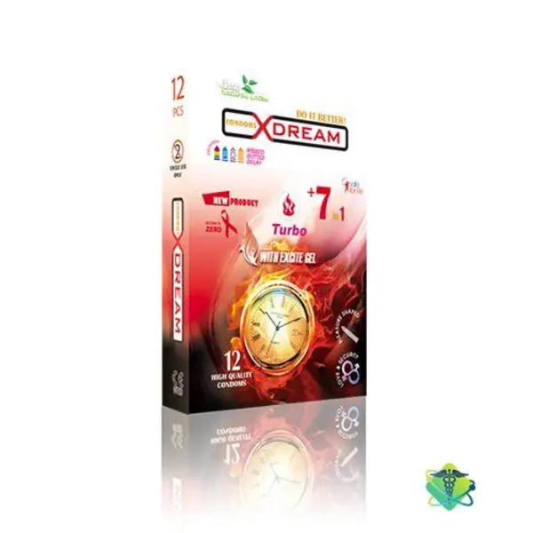 کاندوم ایکس دریم توربو  Xdream Turbo بسته 12 عددی