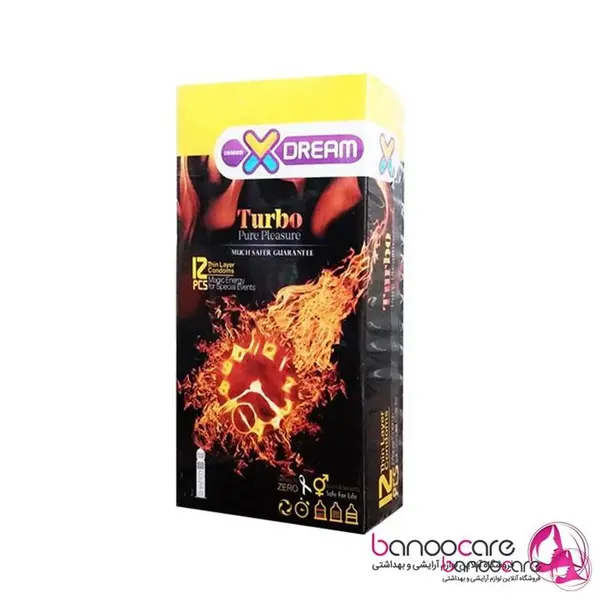 کاندوم ایکس دریم توربو  Xdream Turbo بسته 12 عددی