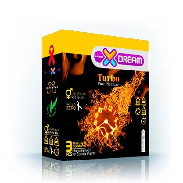 کاندوم ایکس دریم توربو  Xdream Turbo بسته 3  عددی