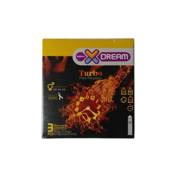 کاندوم ایکس دریم توربو  Xdream Turbo بسته 3  عددی
