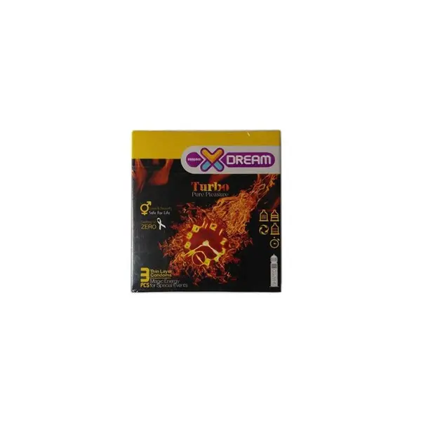 کاندوم ایکس دریم توربو  Xdream Turbo بسته 3  عددی
