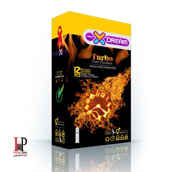 کاندوم ایکس دریم توربو  Xdream Turbo بسته 12 عددی