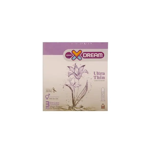 کاندوم ایکس دریم مدل بسیار نازک XDREAM ULTRA THIN بسته 3 عددی