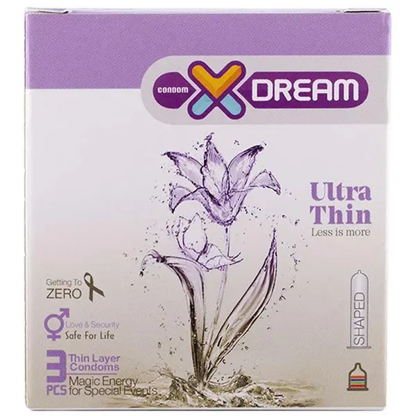 کاندوم فوق روان ایکس دریم XDREAM Ultra Lubricated بسته 3 عددی