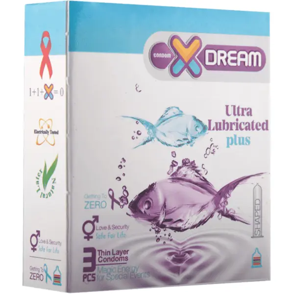 کاندوم فوق روان ایکس دریم XDREAM Ultra Lubricated بسته 3 عددی