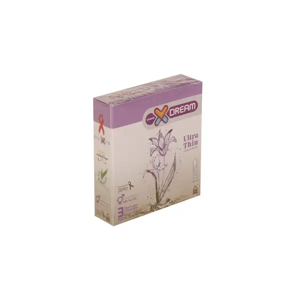 کاندوم ایکس دریم مدل بسیار نازک XDREAM ULTRA THIN بسته 3 عددی