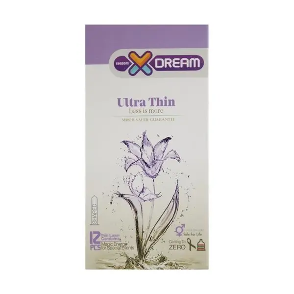 کاندوم بسیار نازک ایکس دریم XDREAM ULTRA THIN  بسته 12 عددی