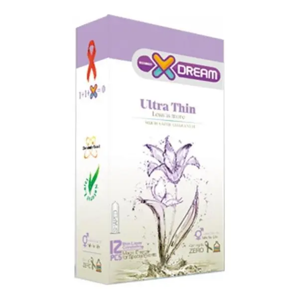 کاندوم بسیار نازک ایکس دریم XDREAM ULTRA THIN  بسته 12 عددی