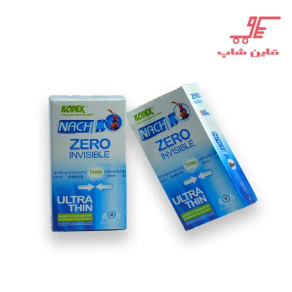 کاندوم زیرو کدکس مدل Zero Invisible بسته 12 عددی