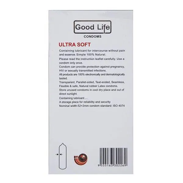 کاندوم گودلایف مدل Ultra Soft بسته 12 عددی