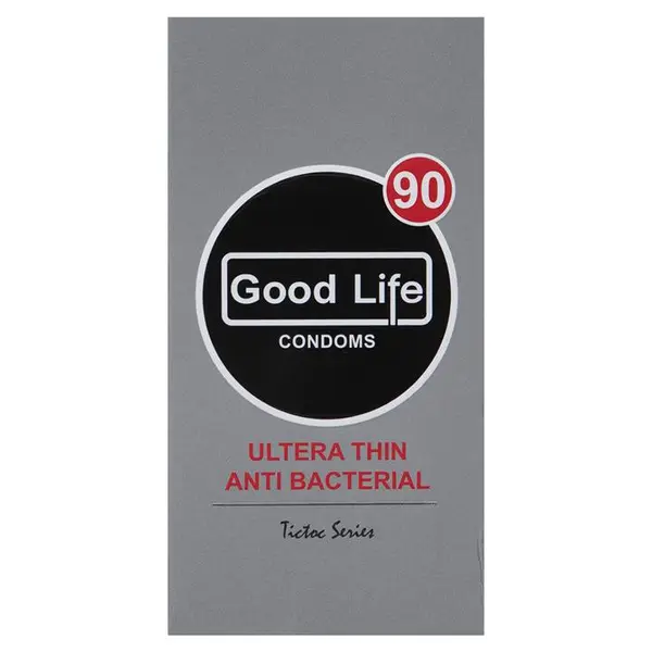 کاندوم گودلایف مدل Ultra Thin Anti Bacterial بسته 12 عددی