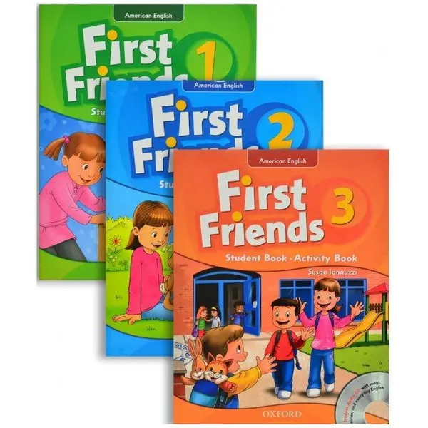 فلش کارت American First Friends اثر Susan Lannuzzi انتشارات Oxford مجموعه 3 عددی
