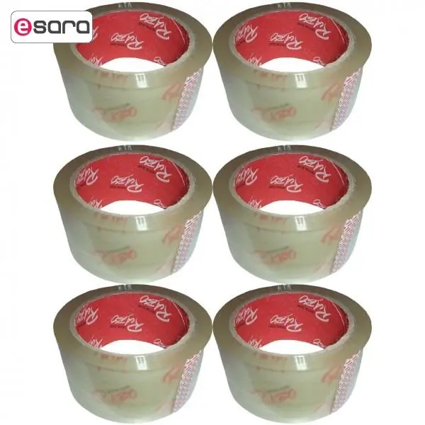 چسب نواری پهن رابو مدل 90Yard بسته 6 عددی