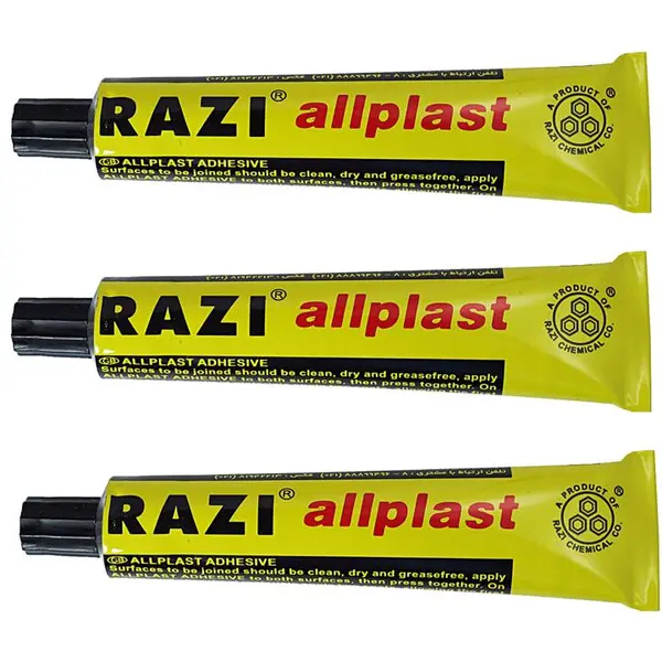 چسب مایع رازی مدل Allplast آلپلاست مجموعه 3 عددی