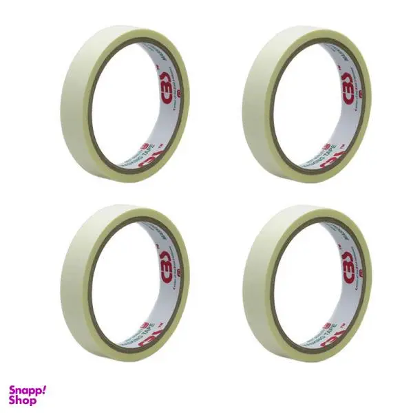 چسب کاغذی سی بی اس مدل JM1620 عرض 2 سانتی متر بسته 4 عددی
