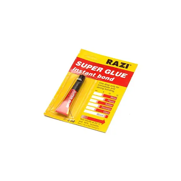 چسب قطره ای رازی مدل Super Glue حجم 3 میلی لیتر