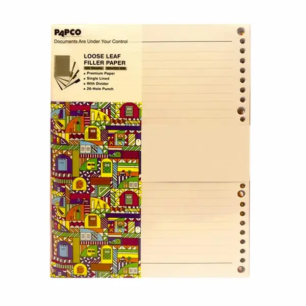کاغذ کلاسوری پاپکو کد 009 بسته 100 عددی