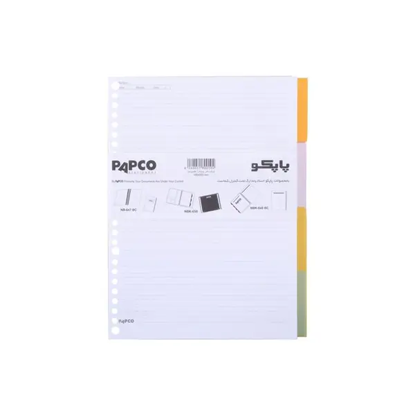 کاغذ کلاسوری پاپکو کد 009 بسته 100 عددی