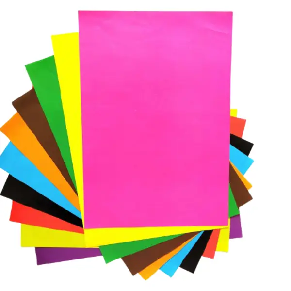 کاغذ رنگی 10 عددی 35*25 گلاسه تک رو