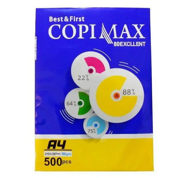 کاغذ A4 کپی مکس 80 گرمی 5 بسته 500 عددی