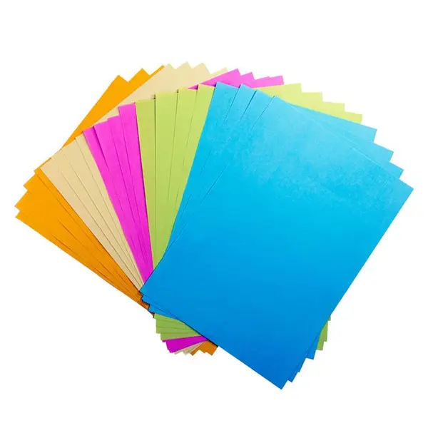 کاغذ رنگی A4 کپی مکس کد rng20 بسته 20 عددی