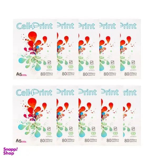 کاغذ A5 سل پرینت کد 03 بسته 5000 عددی
