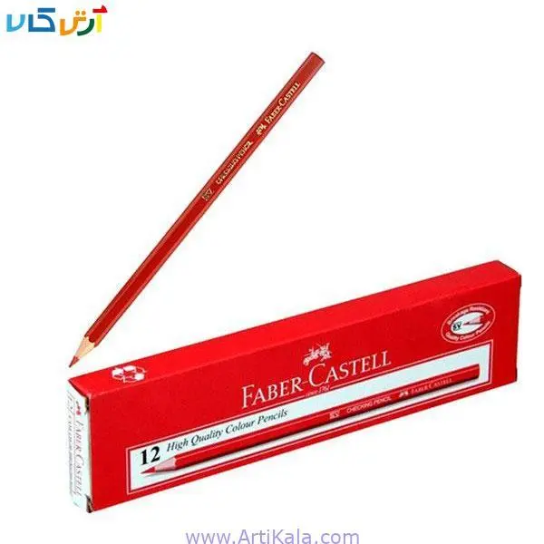 مداد قرمز فابر-کاستل بسته 12 عددی