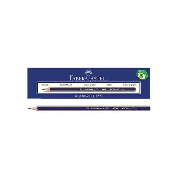 مداد مشکی فابر کاستل مدل گلدفابر با درجه سختی نوک 5B