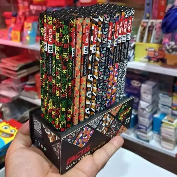 مداد مشکی فکتیس طرح کاشی یک عددی