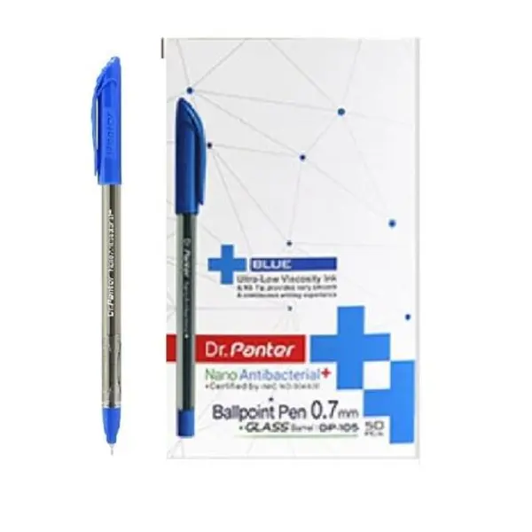 خودکار فوق روان نانو انتی باکتریال آبی دکتر پنتر 0.7MM کد DP105