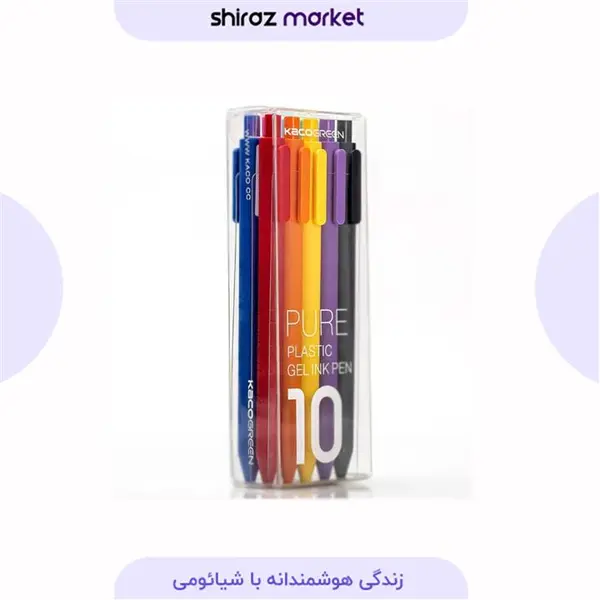 خودکار رنگی ژله ای کاکو 10 عددی شیائومی KACO مدل K1015