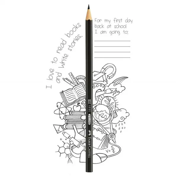 مداد مشکی فابر کاستل کد 1111 یک عددی