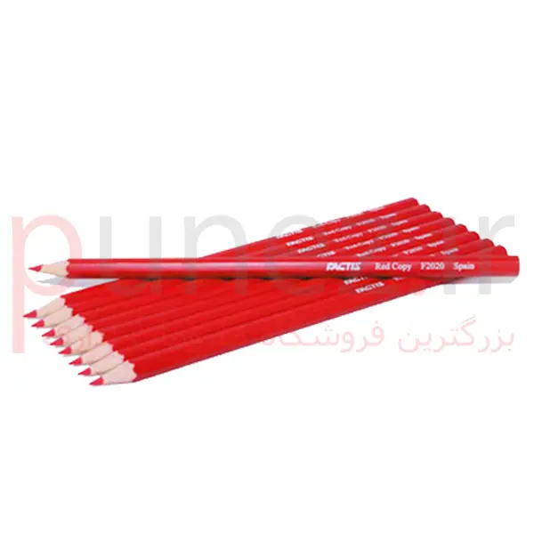 مداد قرمز فکتیس کد F2020 بسته 12 عددی